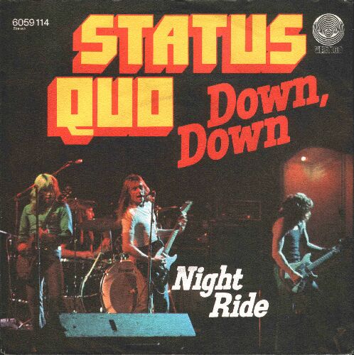 deutsches Cover der Status Quo Single 'Down Down'